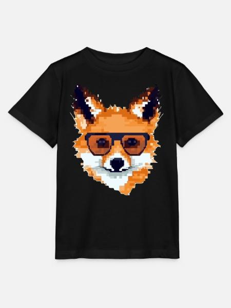 Pixolo der Fuchs - Stanley/Stella Kinder T-Shirt MINI CREATOR  - Schwarz