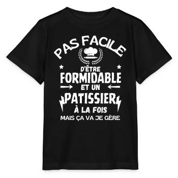FORMIDABLE PASTRY CHEF - Stanley/Stella MINI CREATOR Kids’ T-Shirt - black - Front - Mikhail (115cm)