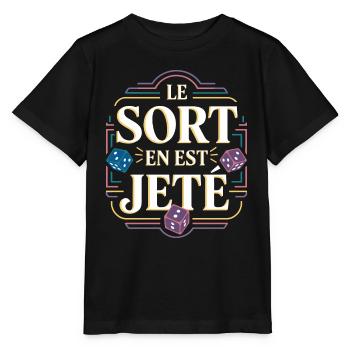 Le sort en est jeté - T-shirt bio MINI CREATOR Stanley/Stella Enfant - noir - Devant - Mikhail (115cm)