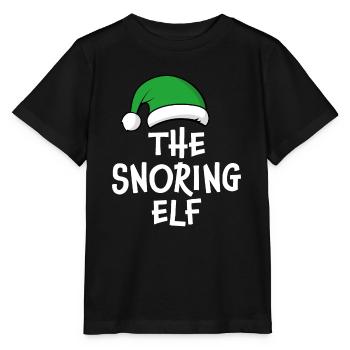 The Snoring Elf - Stanley/Stella MINI CREATOR Kids’ T-Shirt - black - Front - Mikhail (115cm)