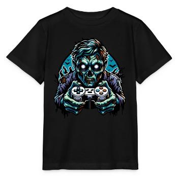 Zombie Gaming Controller - Stanley/Stella MINI CREATOR Kids’ T-Shirt - black - Front - Mikhail (115cm)