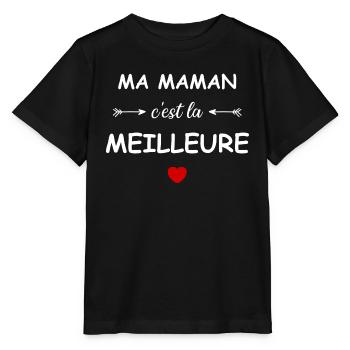 Ma maman c'est la meilleure - T-shirt bio MINI CREATOR Stanley/Stella Enfant - noir - Devant - Mikhail (115cm)
