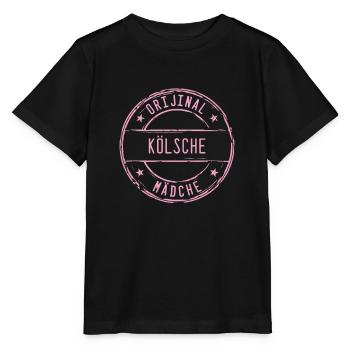 Köln Kölner Mädchen Mädel Frau Karneval Colonia - Stanley/Stella Kinder T-Shirt MINI CREATOR  - Schwarz - Vorne - Mikhail (115cm)