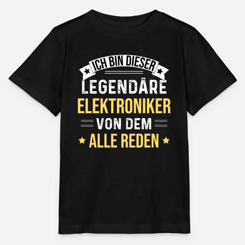 I'm this legendary electronics engineer - Stanley/Stella MINI CREATOR Kids’ T-Shirt - black
