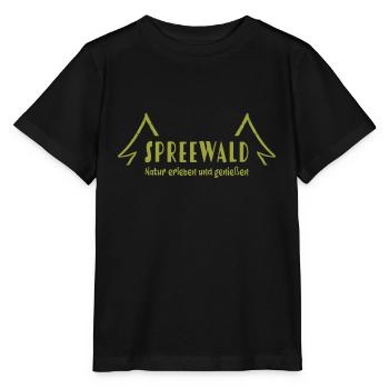 Spreewald Natur erleben und genießen - Stanley/Stella Kinder T-Shirt MINI CREATOR  - Schwarz - Vorne - Mikhail (115cm)