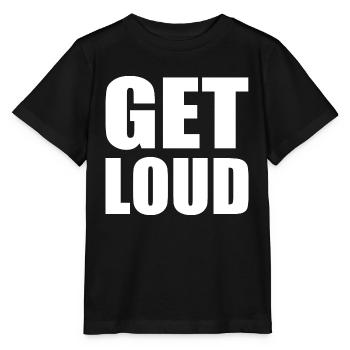 Get loud - Stanley/Stella MINI CREATOR Kids’ T-Shirt - black - Front - Mikhail (115cm)