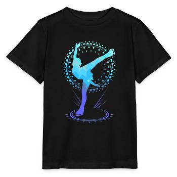 Eiskunstlauf Eiskunstläufer Ice Dancing Ice Skate - Stanley/Stella Kinder T-Shirt MINI CREATOR  - Schwarz - Vorne - Mikhail (115cm)