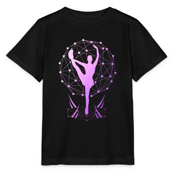 Eiskunstlauf Eiskunstläufer Eislaufen Eistanz - Stanley/Stella Kinder T-Shirt MINI CREATOR  - Schwarz - Vorne - Mikhail (115cm)