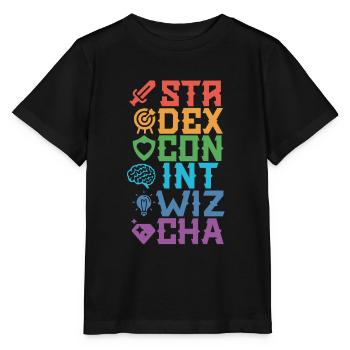 Jeu de rôle RPG - T-shirt bio MINI CREATOR Stanley/Stella Enfant - noir - Devant - Mikhail (115cm)