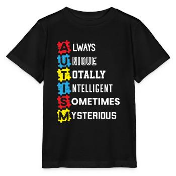 Autismus Bewusstsein ASD Autismus Spektrum Störung - Stanley/Stella Kinder T-Shirt MINI CREATOR  - Schwarz - Vorne - Mikhail (115cm)