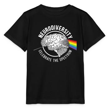 Neurodiversity Celebrate The Spectrum ADHD ASD - Stanley/Stella MINI CREATOR Kids’ T-Shirt - black - Front - Mikhail (115cm)