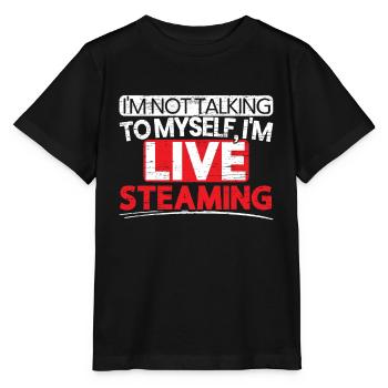 Ich bin Livestreaming Online Streaming Gaming Stream - Stanley/Stella Kinder T-Shirt MINI CREATOR  - Schwarz - Vorne - Mikhail (115cm)