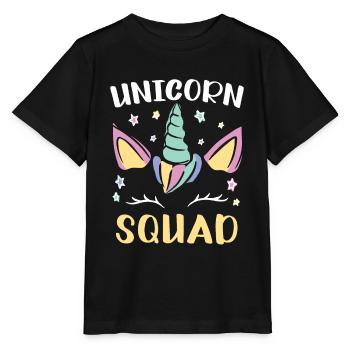 Magische Einhorn Squad Mythische Fabelkreatur - Stanley/Stella Kinder T-Shirt MINI CREATOR  - Schwarz - Vorne - Mikhail (115cm)