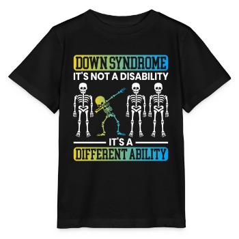 It's Not A Disability It's A Different Ability - Stanley/Stella MINI CREATOR Kids’ T-Shirt - black - Front - Mikhail (115cm)