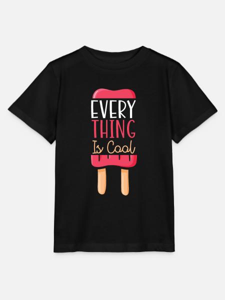 Alles ist cooles Eisbecher-Eisbein-Dessert - Stanley/Stella Kinder T-Shirt MINI CREATOR  - Schwarz