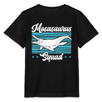 Mosasaurus Squad Dino Paléontologue Dinosaure - T-shirt bio MINI CREATOR Stanley/Stella Enfant - noir - Devant - Mikhail (115cm)