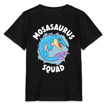 Mosasaurus Squad Dino Paléontologue Dinosaure - T-shirt bio MINI CREATOR Stanley/Stella Enfant - noir - Devant - Mikhail (115cm)