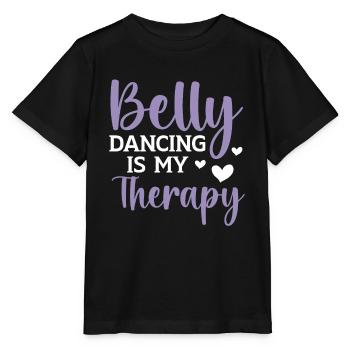 La danse du ventre est ma thérapie Shimmy Danseuse du ventre - T-shirt bio MINI CREATOR Stanley/Stella Enfant - noir - Devant - Mikhail (115cm)