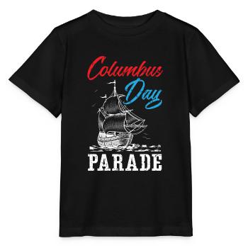 Columbus Day Parade Christopher Columbus Navigator - Stanley/Stella MINI CREATOR Kids’ T-Shirt - black - Front - Mikhail (115cm)