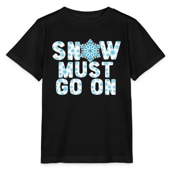 La neige doit aller sur la saison hivernale froide et enneigée - T-shirt bio MINI CREATOR Stanley/Stella Enfant - noir - Devant - Mikhail (115cm)