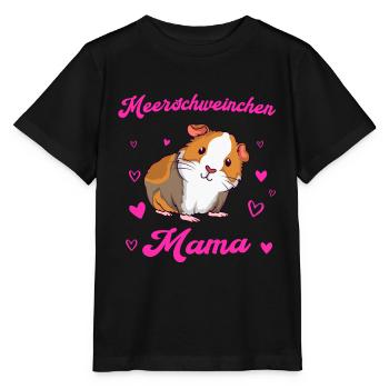 Meerschweinchen Mama Guinea Nagetier Meerschwein - Stanley/Stella Kinder T-Shirt MINI CREATOR  - Schwarz - Vorne - Mikhail (115cm)