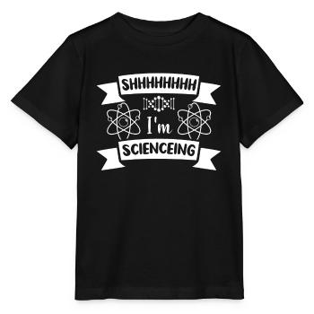 Wissenschaftler Forscher Wissenschaft Spruch - Stanley/Stella Kinder T-Shirt MINI CREATOR  - Schwarz - Vorne - Mikhail (115cm)