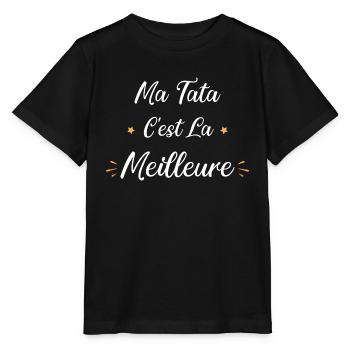Ma tata c'est la meilleure - T-shirt bio MINI CREATOR Stanley/Stella Enfant - noir - Devant - Mikhail (115cm)