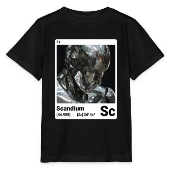 AI am Scandium (wt) - Stanley/Stella MINI CREATOR Kids’ T-Shirt - black - Front - Mikhail (115cm)