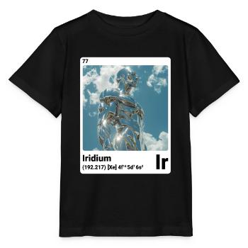 AI am Iridium (wt) style element periodic fashion - Stanley/Stella MINI CREATOR Kids’ T-Shirt - black - Front - Mikhail (115cm)