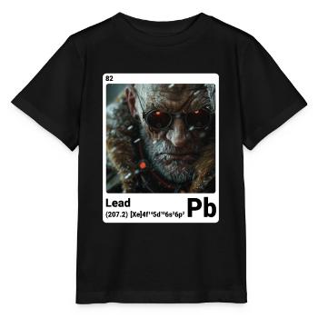 AI am Lead (at) Mode periodictable nerdig style - Stanley/Stella Kinder T-Shirt MINI CREATOR  - Schwarz - Vorne - Mikhail (115cm)