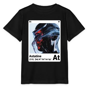 AI am Astate (wt) mode périodique ringard - T-shirt bio MINI CREATOR Stanley/Stella Enfant - noir - Devant - Mikhail (115cm)