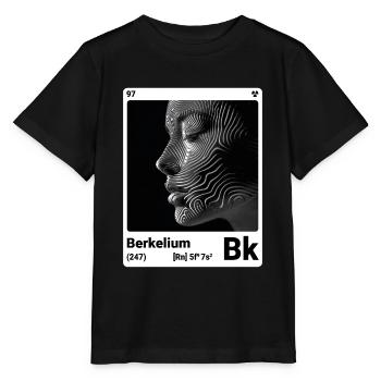 AI am Berkelium (wt) mode périodique ringard - T-shirt bio MINI CREATOR Stanley/Stella Enfant - noir - Devant - Mikhail (115cm)