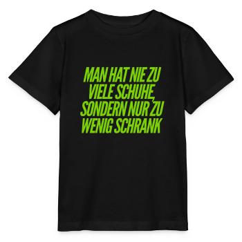 Schuhe sind mein Leben - Stanley/Stella Kinder T-Shirt MINI CREATOR  - Schwarz - Vorne - Mikhail (115cm)