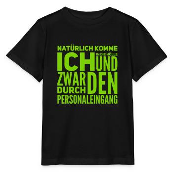 ich komme in die Hölle - Stanley/Stella Kinder T-Shirt MINI CREATOR  - Schwarz - Vorne - Mikhail (115cm)