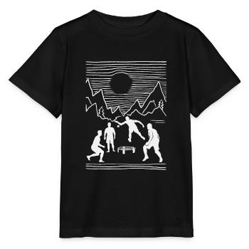 Roundnet, wundervolle Natur - Stanley/Stella Kinder T-Shirt MINI CREATOR  - Schwarz - Vorne - Mikhail (115cm)