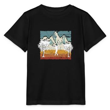 Slackline, Balance Sport - Stanley/Stella Kinder T-Shirt MINI CREATOR  - Schwarz - Vorne - Mikhail (115cm)