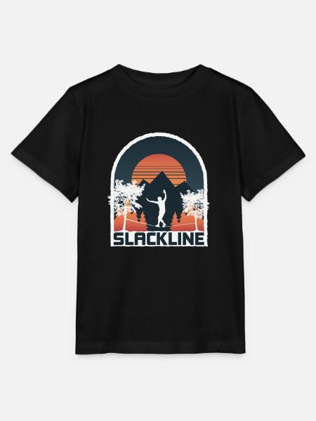 Slackline, Balance Sport - Stanley/Stella Kinder T-Shirt MINI CREATOR - Schwarz