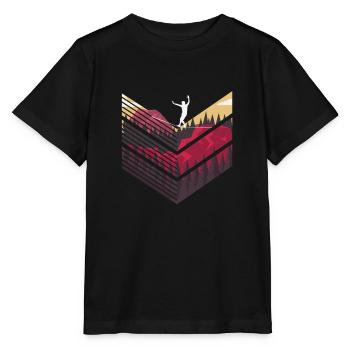Slackline, Balance Sport - Stanley/Stella Kinder T-Shirt MINI CREATOR  - Schwarz - Vorne - Mikhail (115cm)