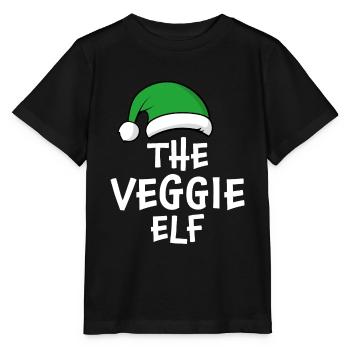 The Veggie Elf - Stanley/Stella MINI CREATOR Kids’ T-Shirt - black - Front - Mikhail (115cm)