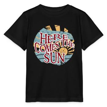 here come to the sun - Stanley/Stella Kinder T-Shirt MINI CREATOR  - Schwarz - Vorne - Mikhail (115cm)