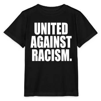 United against racism - T-shirt bio MINI CREATOR Stanley/Stella Enfant - noir - Devant - Mikhail (115cm)