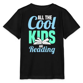 Alle Coolen Kinder Lesen Bücher Motiv - Stanley/Stella Kinder T-Shirt MINI CREATOR  - Schwarz - Vorne - Mikhail (115cm)