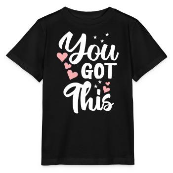 Positive Vibes You Got This Herzen Sterne - Stanley/Stella Kinder T-Shirt MINI CREATOR  - Schwarz - Vorne - Mikhail (115cm)