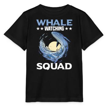 Wal Beobachtung Squad Abenteuer - Stanley/Stella Kinder T-Shirt MINI CREATOR  - Schwarz - Vorne - Mikhail (115cm)