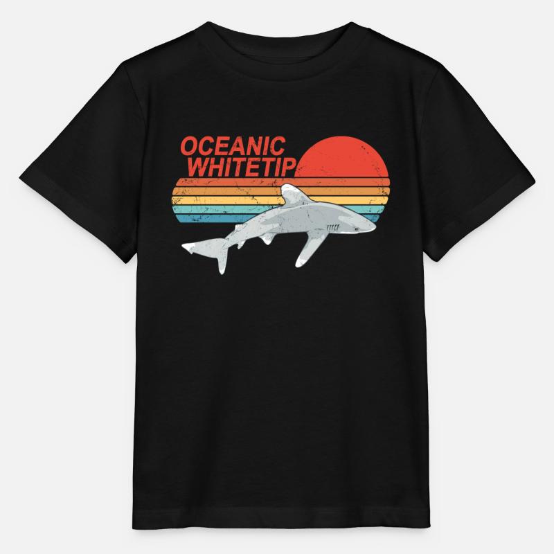 Longimanus Requin à pointes blanches - T-shirt bio MINI CREATOR Stanley/Stella Enfant - noir