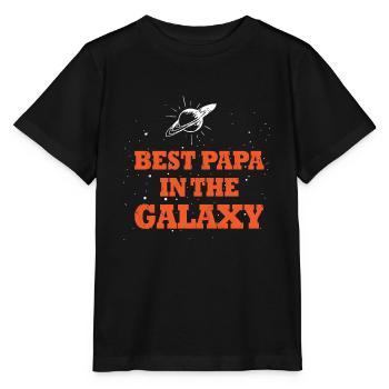 Bester Vater in der Galaxie - Stanley/Stella Kinder T-Shirt MINI CREATOR  - Schwarz - Vorne - Mikhail (115cm)