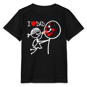 Ich liebe Papa SE - Stanley/Stella Kinder T-Shirt MINI CREATOR  - Schwarz - Vorne - Mikhail (115cm)