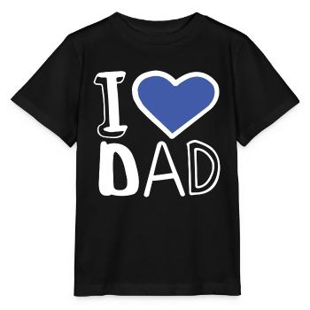 j’aime papa se - T-shirt bio MINI CREATOR Stanley/Stella Enfant - noir - Devant - Mikhail (115cm)