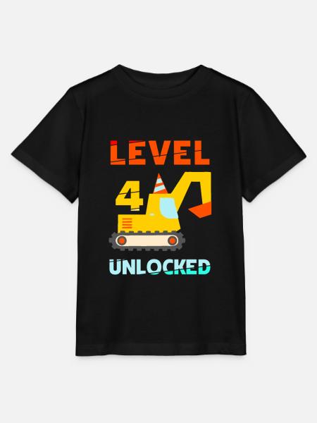 Level 4 unlocked Bagger - Stanley/Stella Kinder T-Shirt MINI CREATOR  - Schwarz