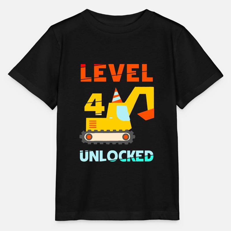 Pelle déverrouillée de niveau 4 - T-shirt bio MINI CREATOR Stanley/Stella Enfant - noir